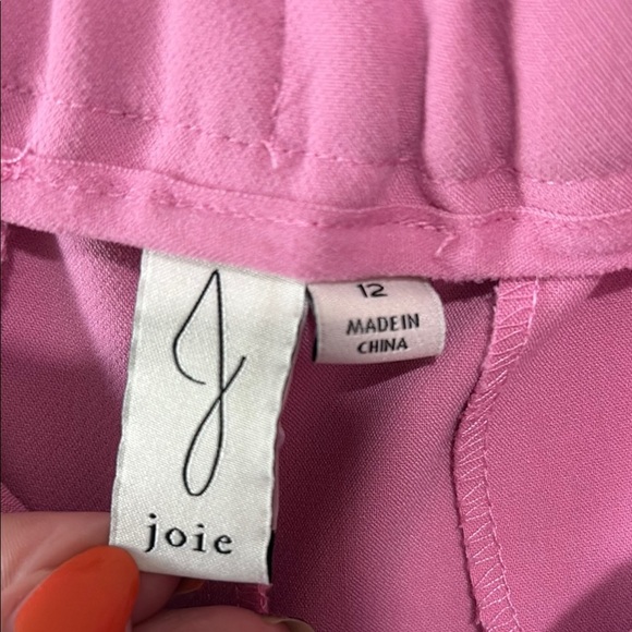 Joie Pink wide leg Pants Size 12 - Picture 2 of 6